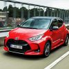 Red Toyota Yaris diamond painting