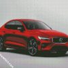 Red Volvo Sport Car diamond painting