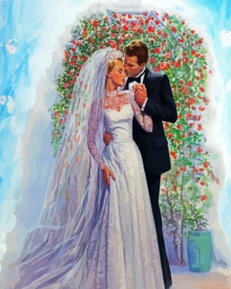 Romantic Bride And Groom diamond painting