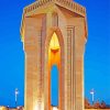 shahidlar Monument In Baku diamond painting