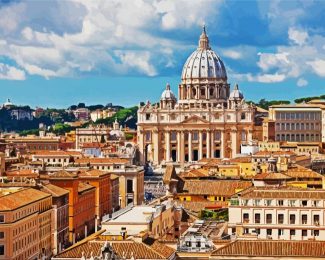 Saint Peter Square Vatican diamond painting