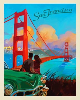 San Fransisco Couple diamond painting