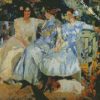 Sorolla My Wife And Daughters In The Garden diamond painting