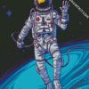 Space Man Illustration diamond painting