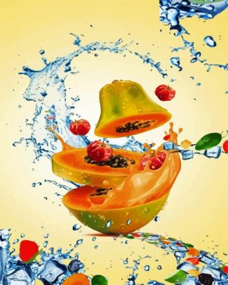 Splash Fresh Fruits diamond painting