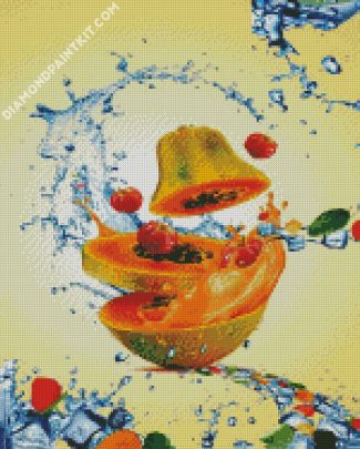 Splash Fresh Fruits diamond painting