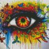 Splatter Eyes diamond painting