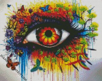 Splatter Eyes diamond painting