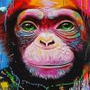 Splatter Monkey diamond painting