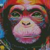 Splatter Monkey diamond painting