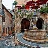 St Paul De Vence France Fountain diamond painting