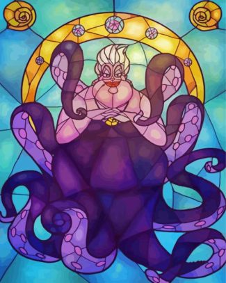 Stained Ursula diamond painting