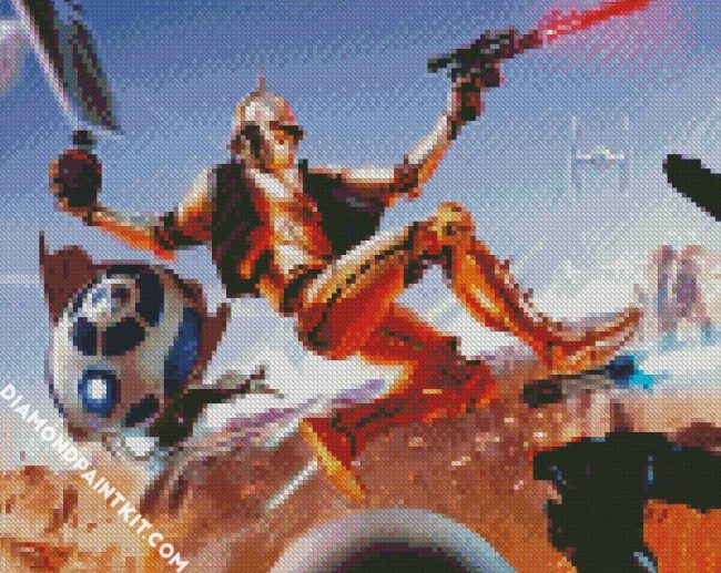 Star Wars C3po Fight diamond painting