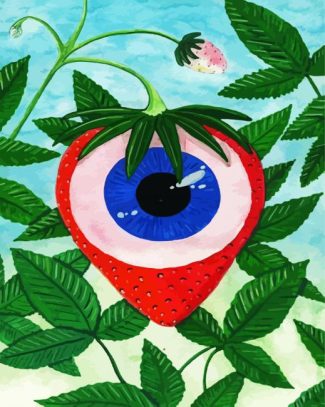 Strawberry Eye diamond painting