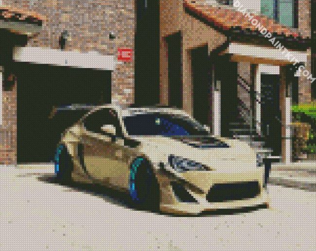 Subaru brz Beige Cars diamond painting