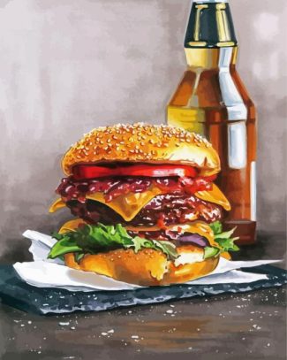 Tasty Burger diamond painting