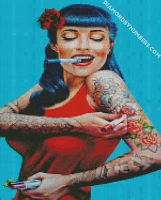 Tattooed Girl diamond painting