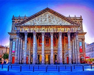 Teatro Degollado Guadalajara diamond painting