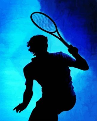 Tennis Player Silhouette diamond painting