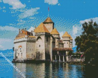 The Aesthetic Chillon Castle diamond painting