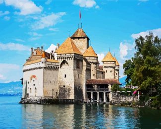 The Aesthetic Chillon Castle diamond painting