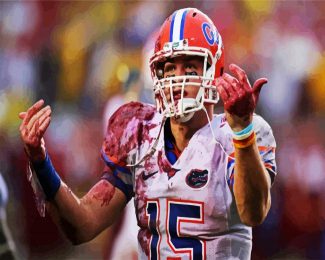 The American Footballer Tim Tebow diamond painting