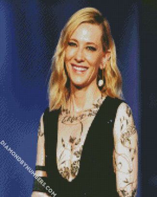 The Australian Actress Catherine Elise Blanchett diamond painting