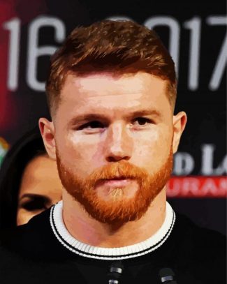 The Mexican Boxer Canelo Alvarez diamond painting