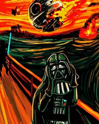 The Scream Vader diamond painting