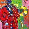 Trombone Illustration diamond painting