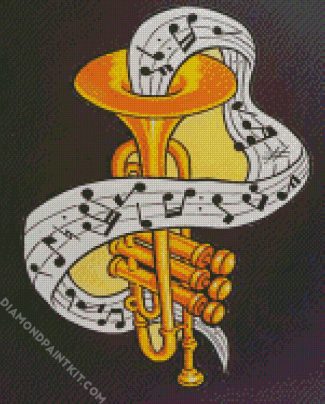 Trumpet Musical Instrument diamond painting