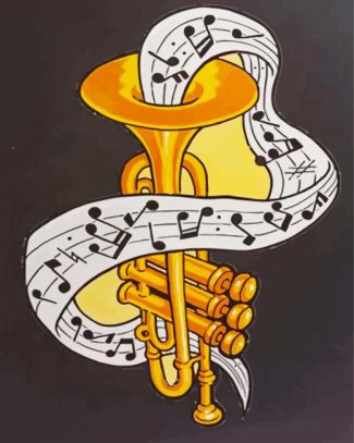 Trumpet Musical Instrument diamond painting