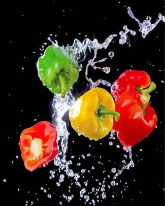 Vegetable Splash Water diamond painting