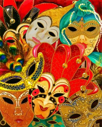 Venetian Masks diamond painting