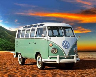 Volkswagen Campervan diamond painting