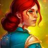 Warrior Triss diamond painting