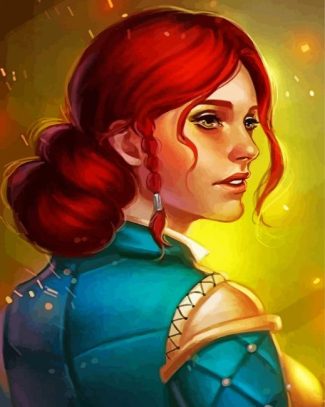 Warrior Triss diamond painting