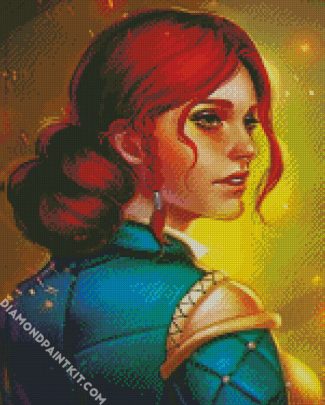 Warrior Triss diamond painting