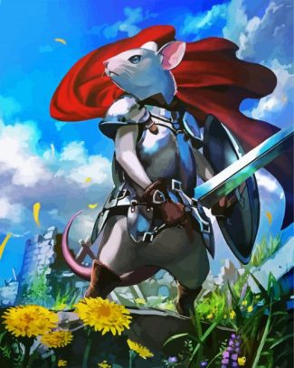 Warrior Mouse diamond painting