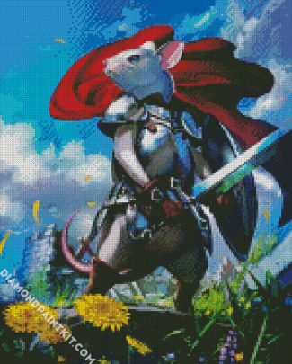 Warrior Mouse diamond painting