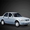 White Nissan Tsuru diamond painting