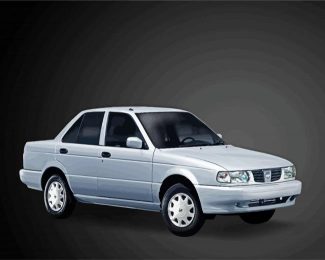 White Nissan Tsuru diamond painting