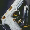 White Gun Weapon diamond painting