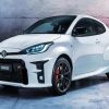 White Toyota Gr Yaris diamond painting