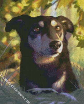 Wild Dog diamond painting