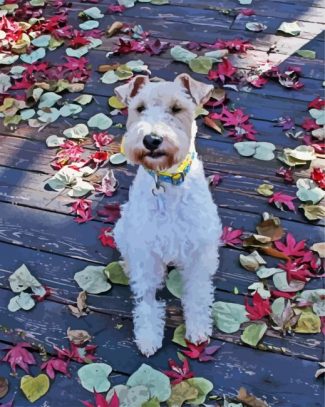 Wire Fox Terrier diamond painting