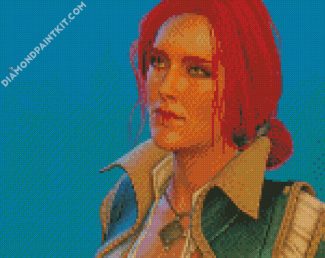 Witcher Triss diamond painting