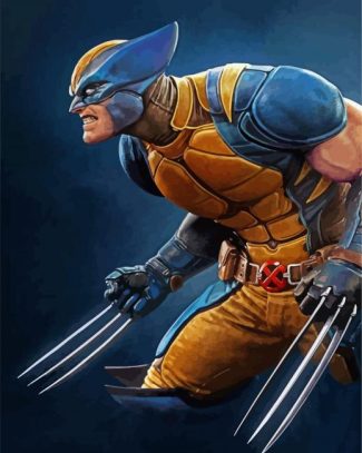 Wolverine Illustration Art diamond painting