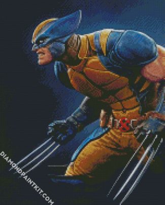 Wolverine Illustration Art diamond painting