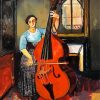 Woman Playing Cello diamond painting